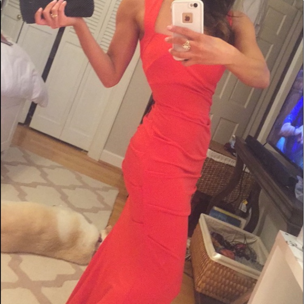 Red Nicole Miller dress size 2